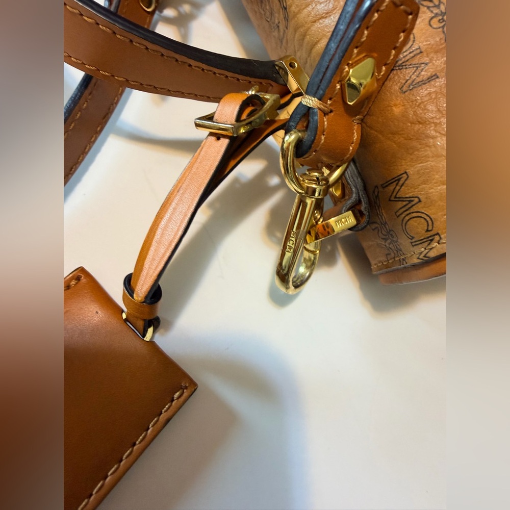 MCM mini Kelly Visetos logogram Crossbody handbag - Picture 10 of 16